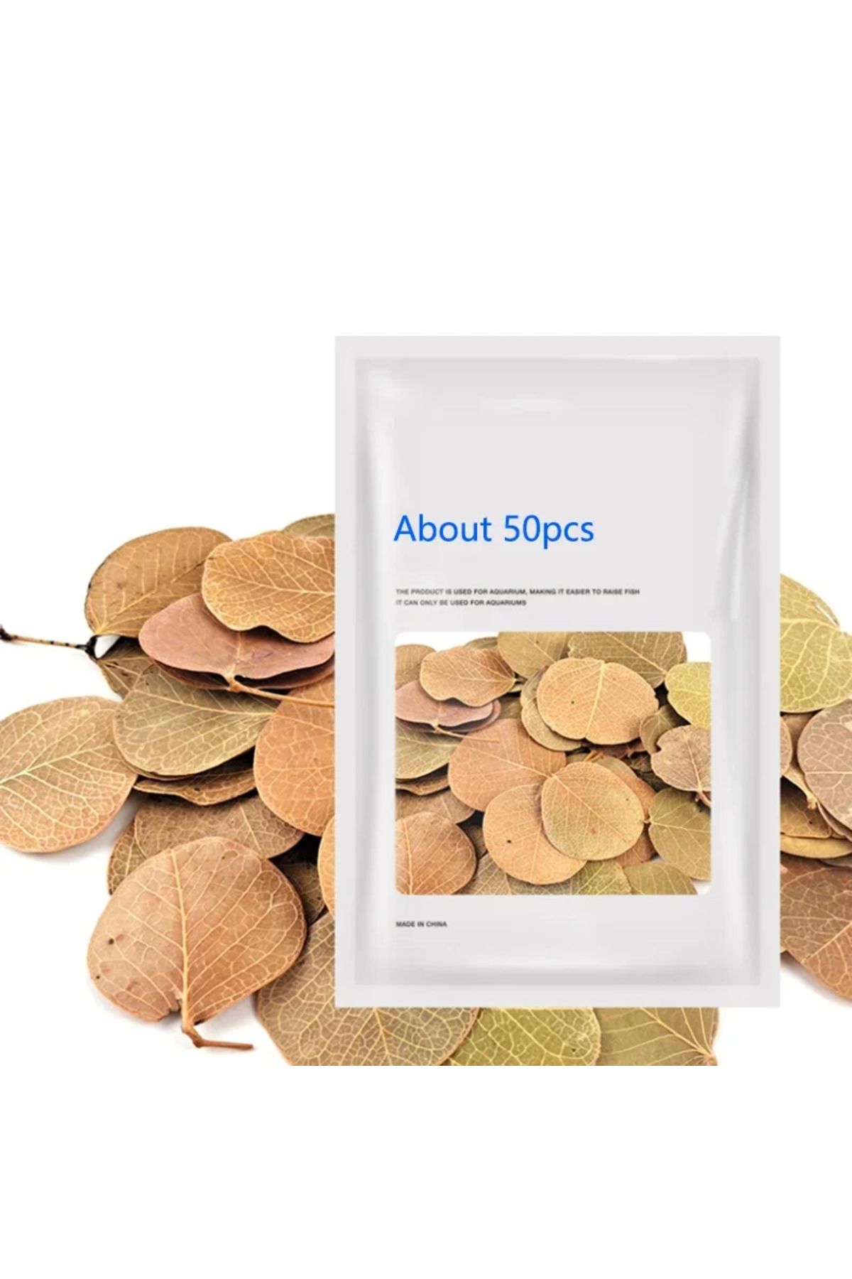 Choice-50pcs Natural Leaf Aquarium Filter Terminalia Catappa Foetida Leaves Island Almond Leaf Fish Clea... 5