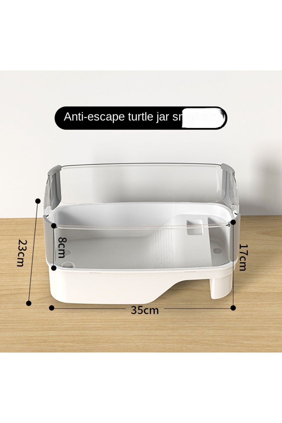 Choice-Trumpet Plastic Transparency Turtle Tank House With Areas To Breed Feed Swim Bask Indoor Enclosure W 1
