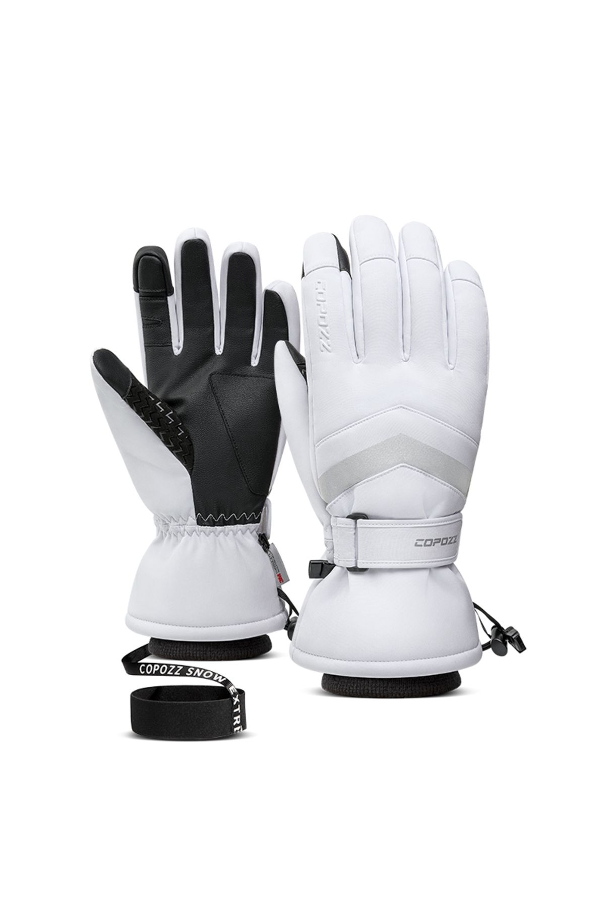 Choice-S White Copozz New Winter Men Women Ski Gloves Windproof Warm Waterproof Touch-screen Non-slip Snowb 1