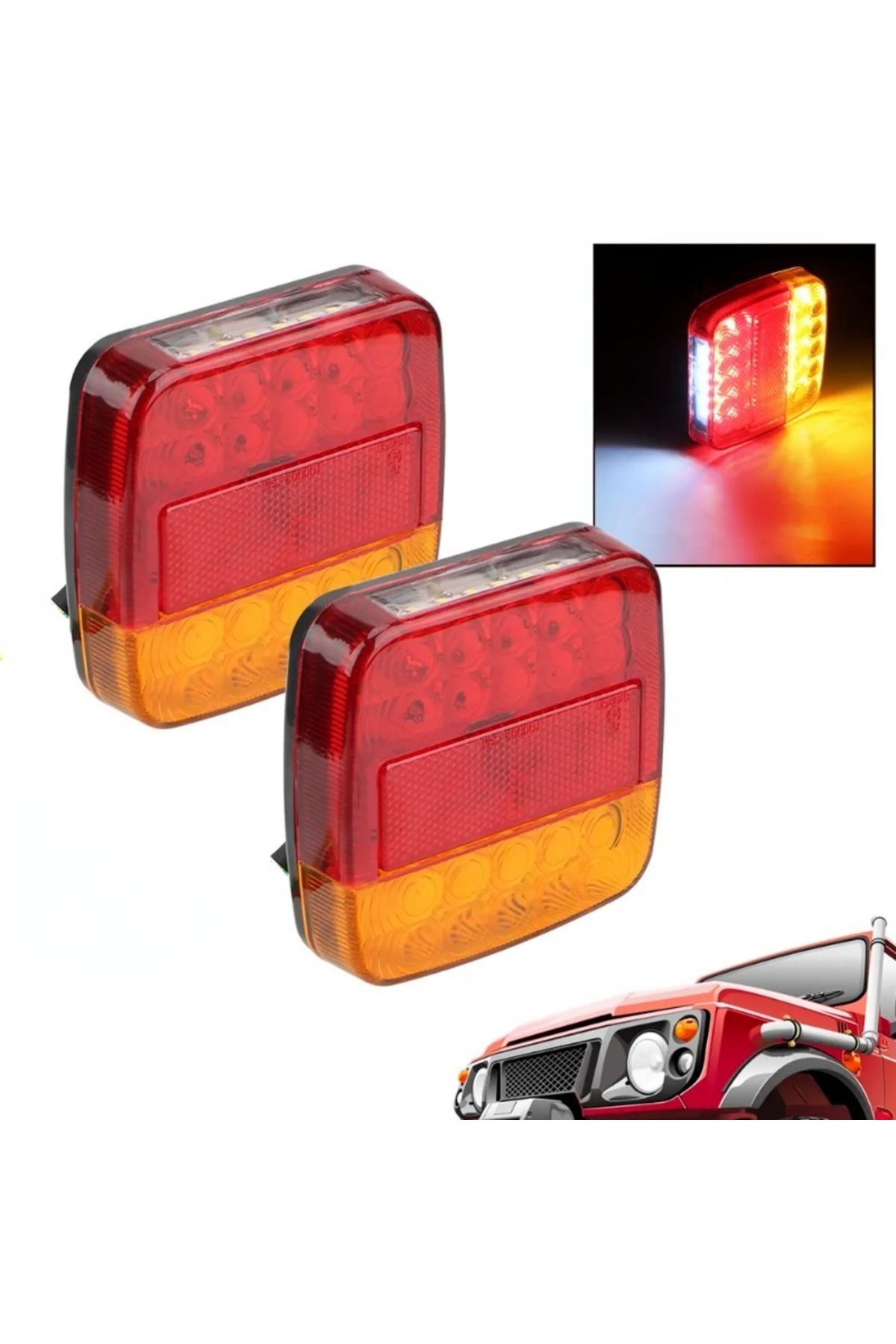 Choice-12V Taillight Turn Signal Indicator 26 LED Tail Light Car Number Plate Light Rear Reverse Brake S... 4