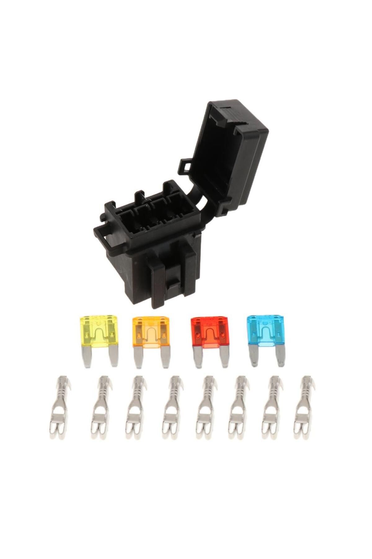 Choice-4 Way Blade Fuse Box & 1 Way Relay Box Combo Holder / Block for RV/Boat/Tanker/Trailer/Marine/Tru... 4