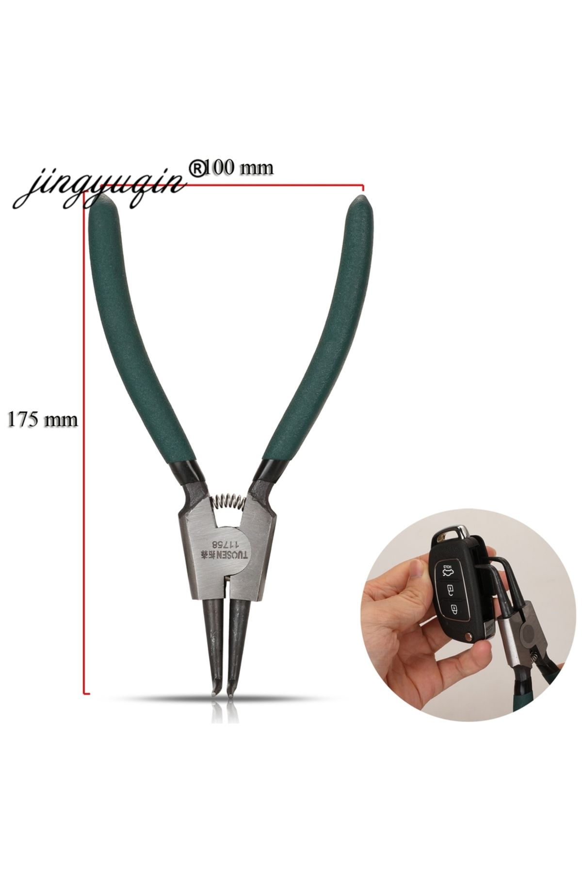 jingyuqin-7inch Car Remote Control Key Case Disassembling Locksmith Tools Auto Keyless Circlip Sn... 2