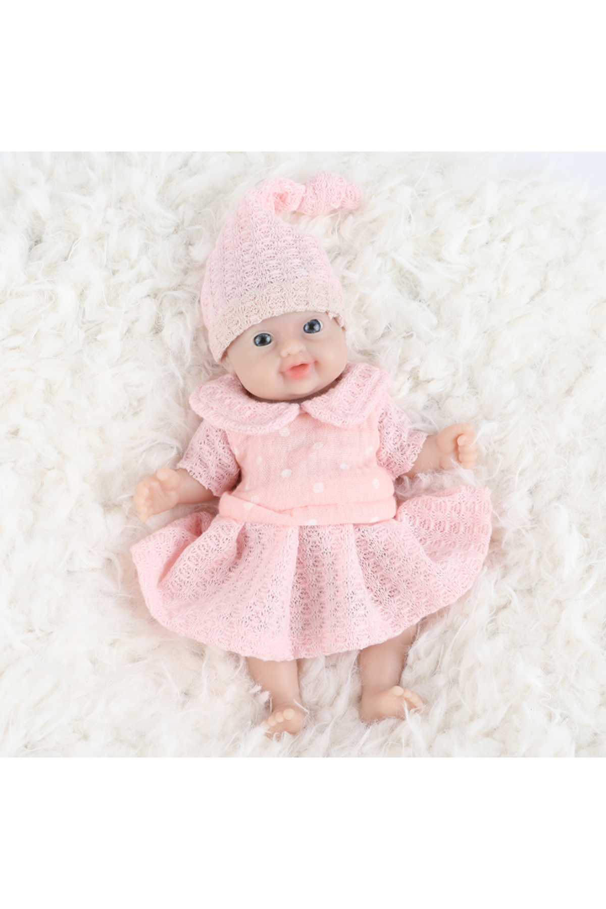Choice-18cm(7.08INCH) Painted Ivita 7" Girl Preemie Full Body Silicone Reborn Baby Doll Lifelike Mini Reali 5