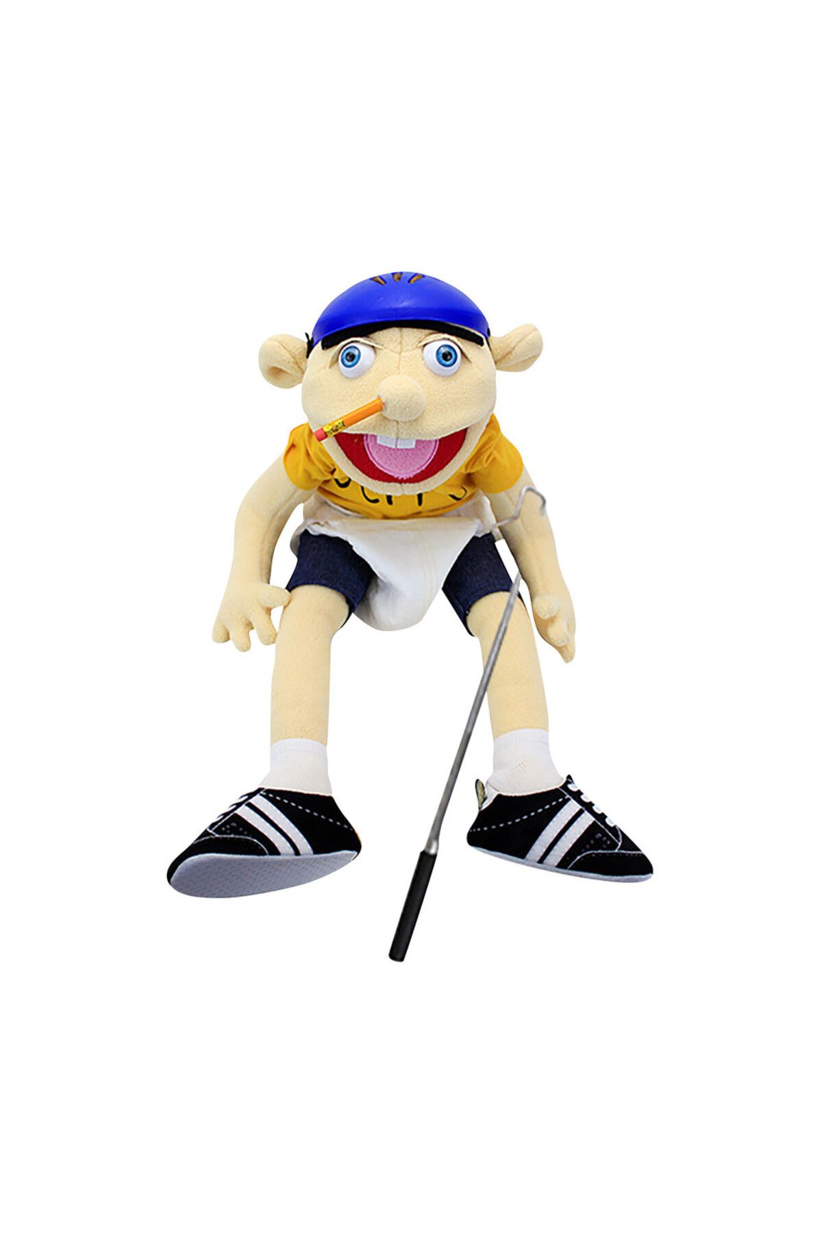 Choice-One Size A Jeffy Hand Puppet Prank Funny Playhouse Plush Toys Soft Cartoon Finger Puppet Toy Talk Sh 1