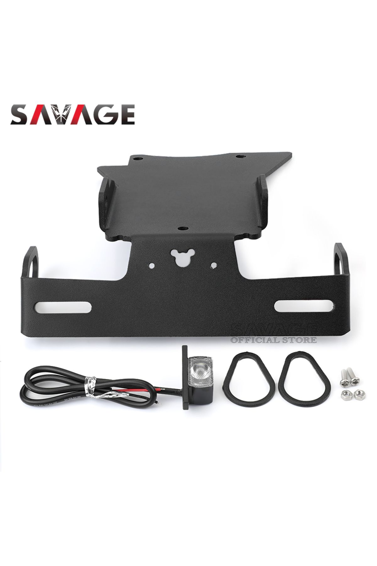 SAVAGE-For YAMAHA FZ6 License Plate Holder LED Light FZ6N FZ6S 2004-2010 FZ6 N/S Motorcycle Accessories ... 3