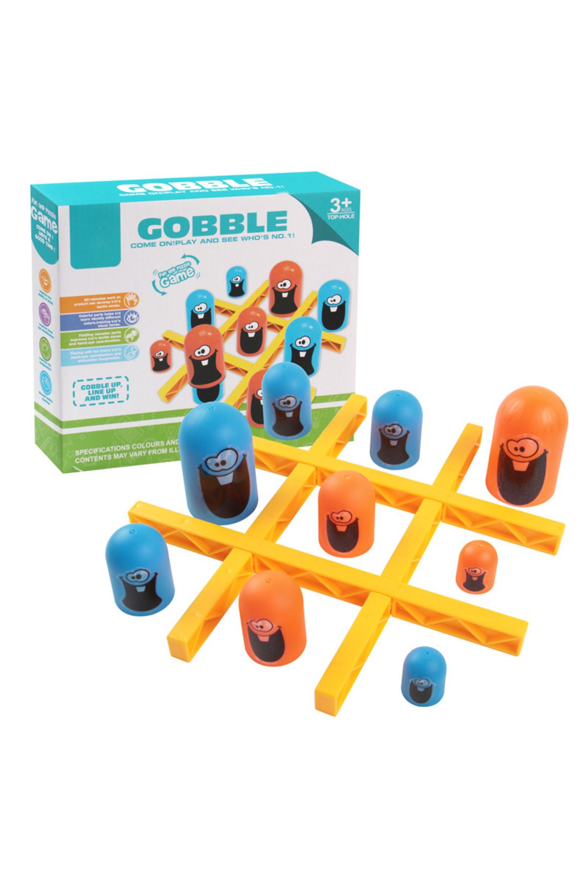 Choice-Bigeatsmall248 2 Players Tic-tac Toe Big Eat-small Game Parent-child Interactive Competition 1