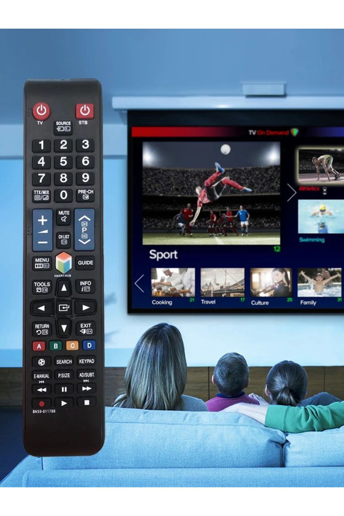 Choice-Black New Universal Bn59-01178b Samsung Tv Remote Control Compatible Lcd Led 3d Tv Remote Controller 7