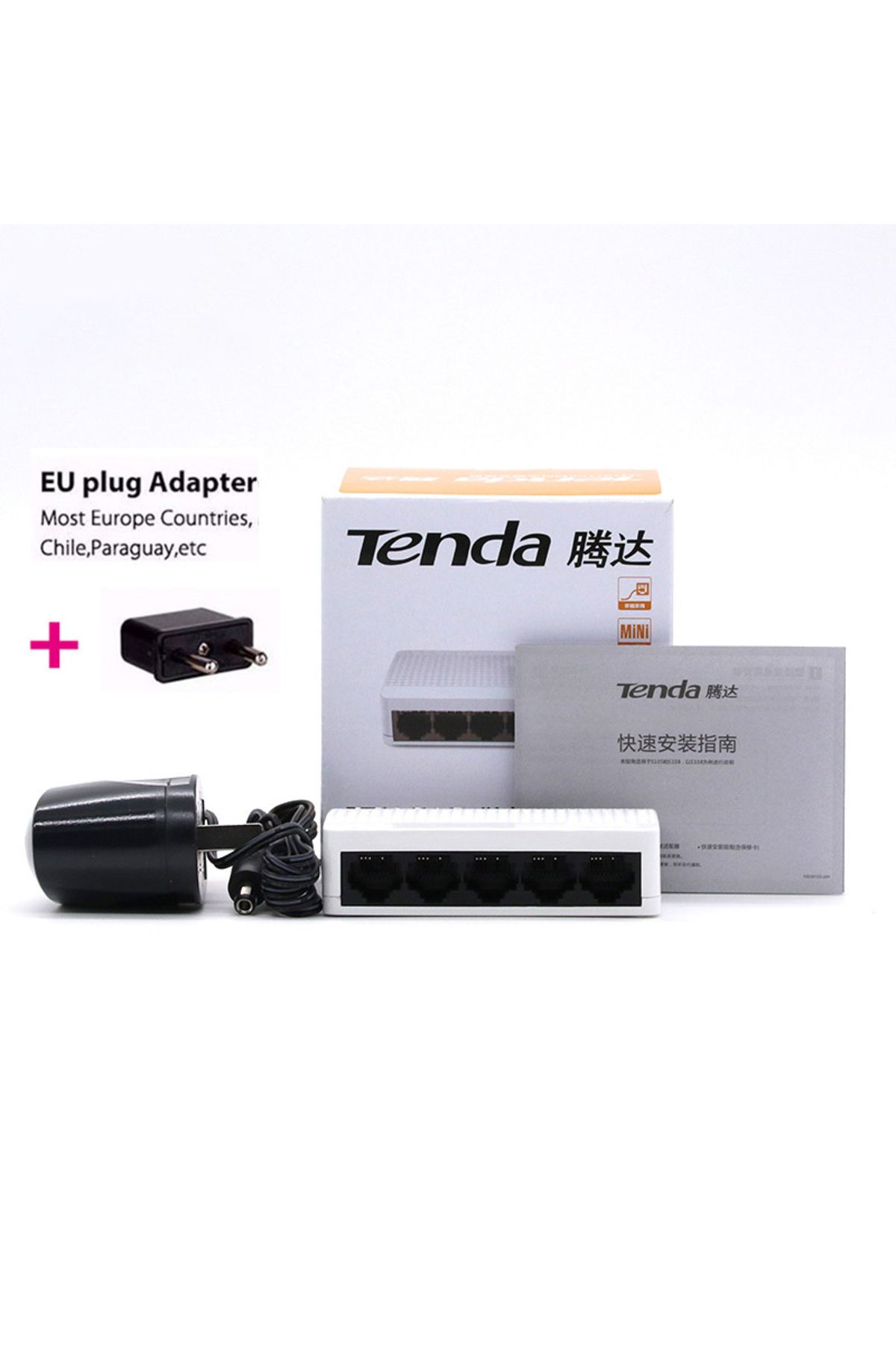 Tenda-Add Eu Adapter S105 Ports 10/100m High-speed Network 5-port Ethernet Switch Desktop 100mbps Fa 1
