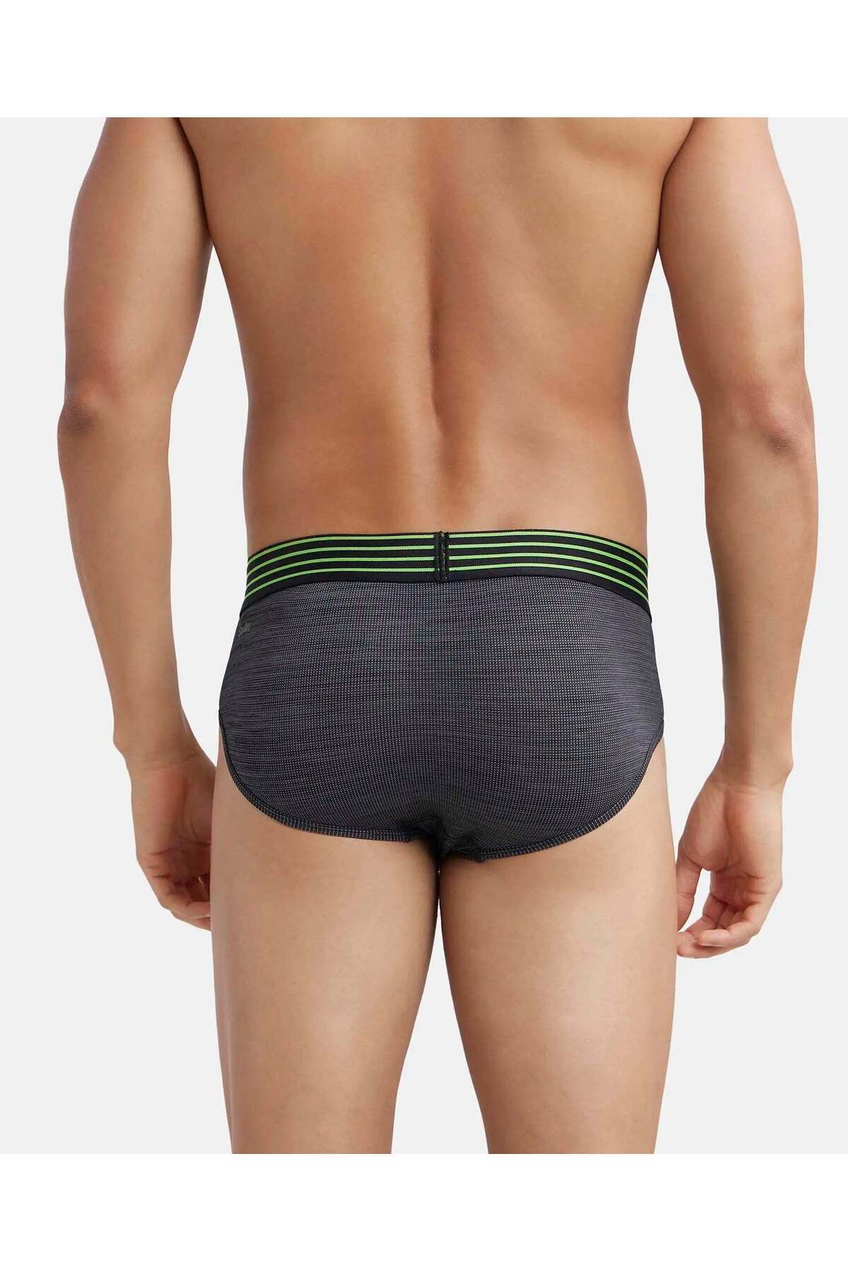 JOCKEY-Move-Mens Microfibre Sports Brief-MM04-01 Black 3