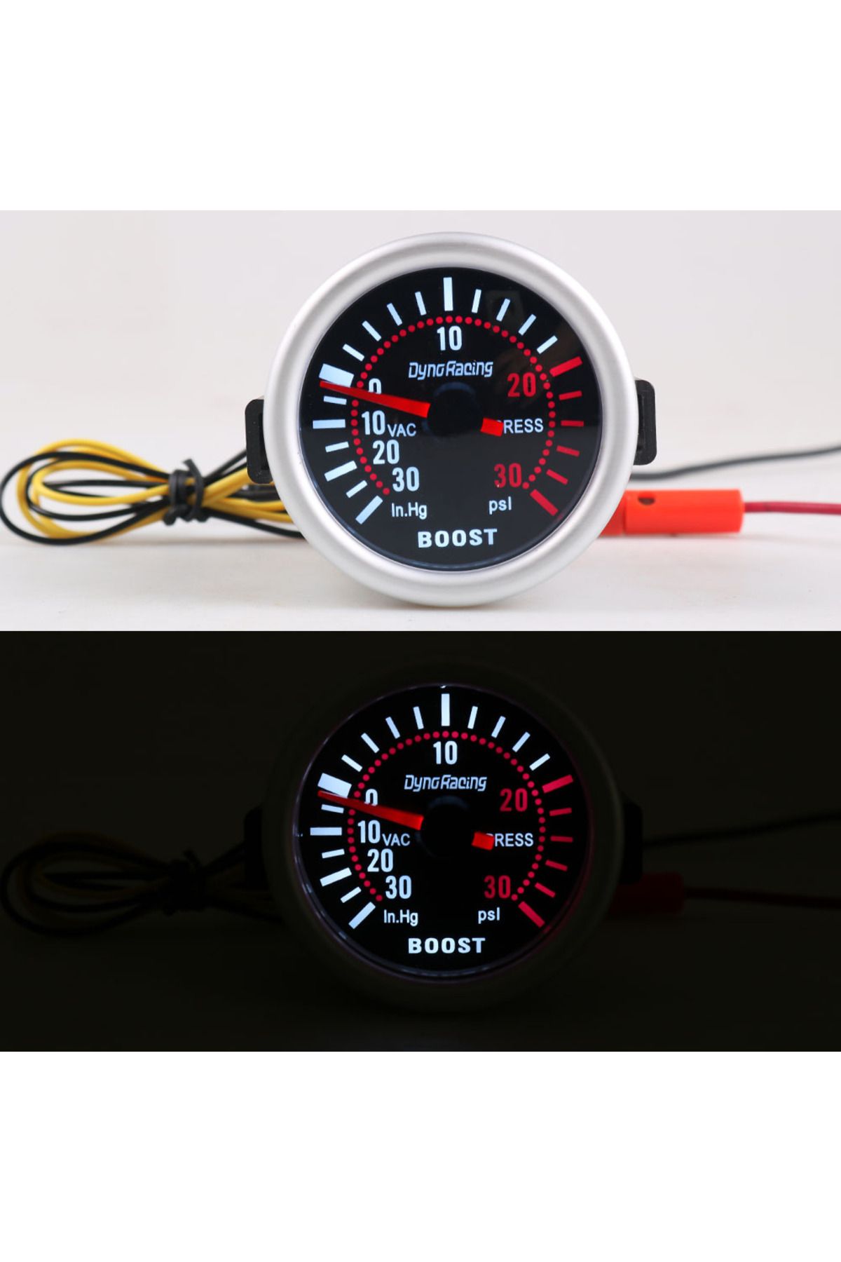 Choice-Dynoracing 2'' 52mm Universal Smoke Len Turbo Boost Gauge Psi Pointer Boost Gauge 12v Led Digital... 6