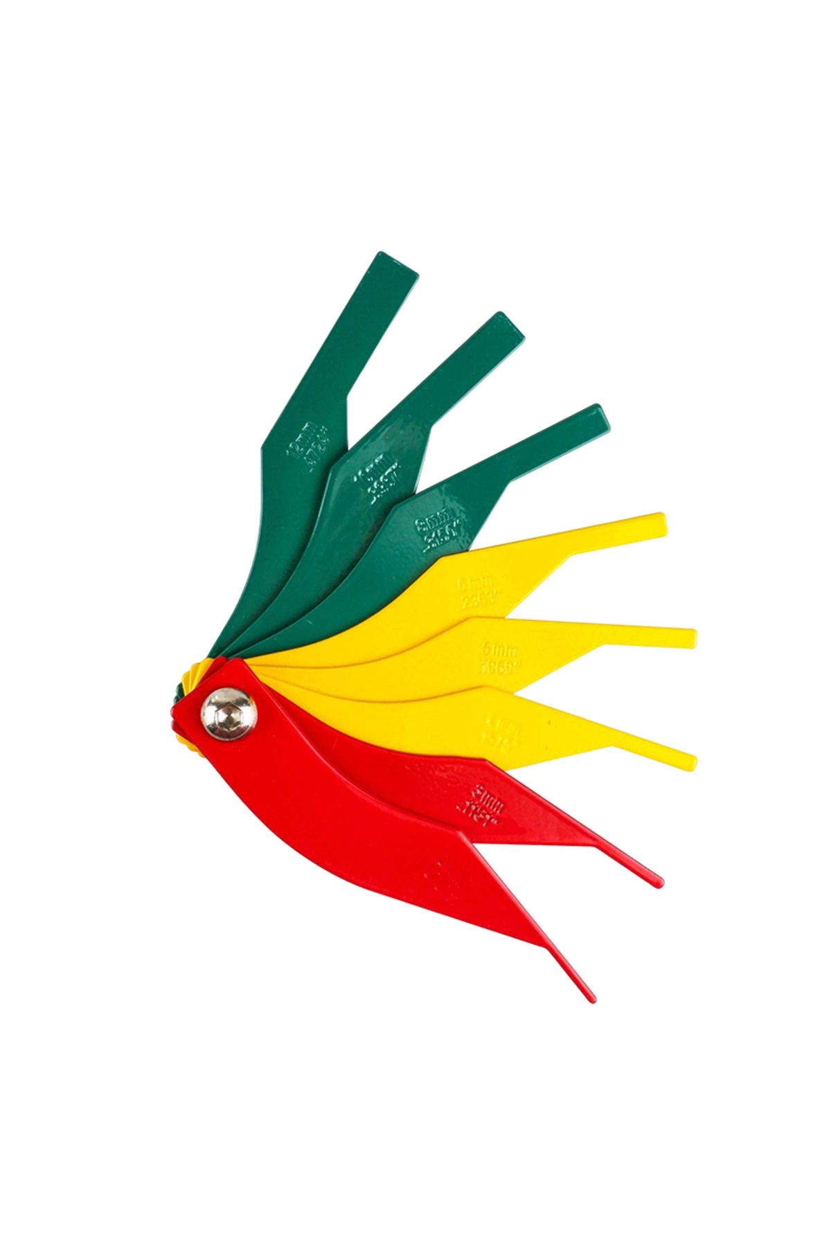 Choice-Red Brake Lining Thickness Gauge Set For Mechanics Car Automotive Pad Measuring Ruler Tool 1