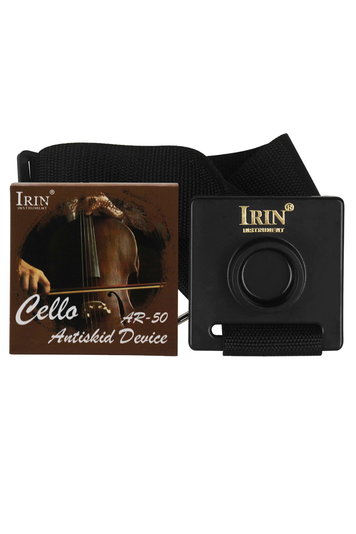 IRIN-Cello Endpin Stopper Positioning Stand Adjustable Non-Slip Belt Adjustable Pad With Strap Instrum... 2