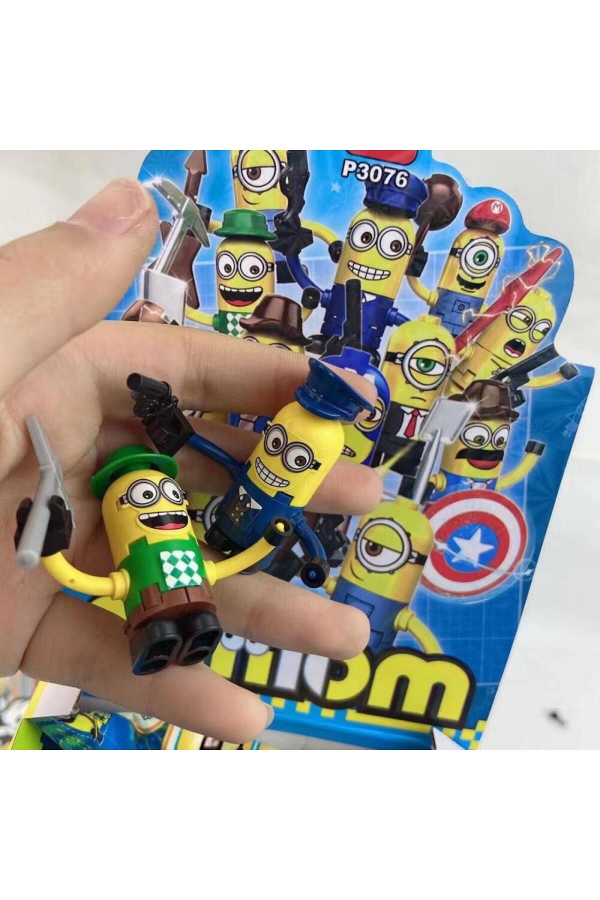 Choice-P3076 Despicable Me Small Particle Doll Building Blocks Cartoon Minions Assembling Educational DI... 2