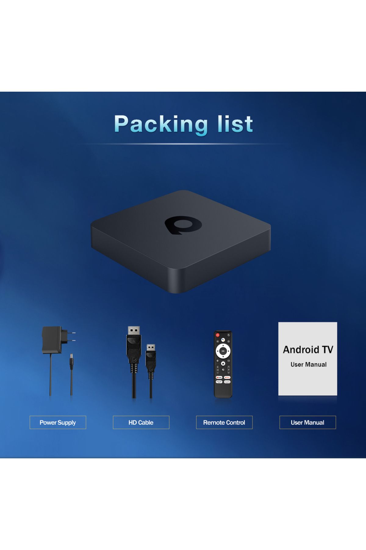 Choice-Android Smart TV Box AllwinnerH313 Global Version Mortal Q1 S 4K Google Voice Assistant H.265 Ipt... 7