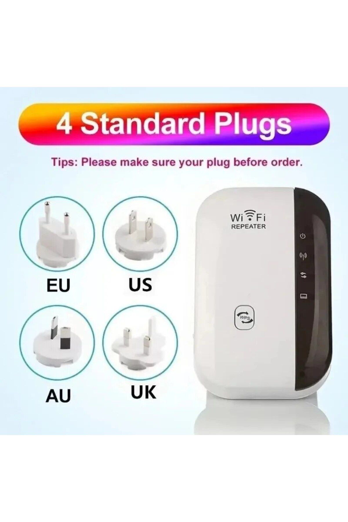 Choice-Wifi Repeater Wireless Signal Amplifier Extended Network Enhancer EU US Home Router 300m Through ... 5