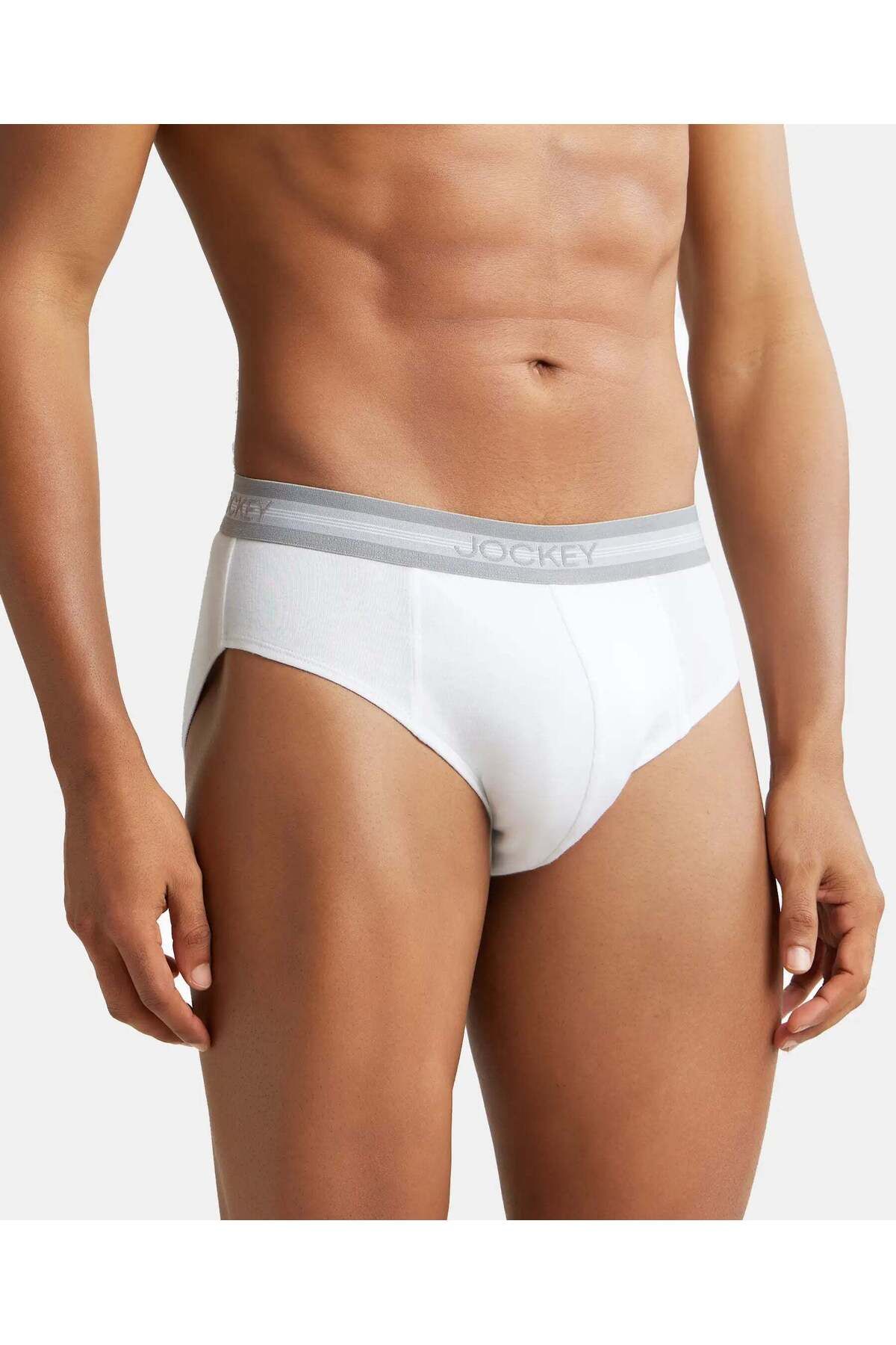 JOCKEY-Elance Midi Brief 2Pcs Pck 1010-02 White 2