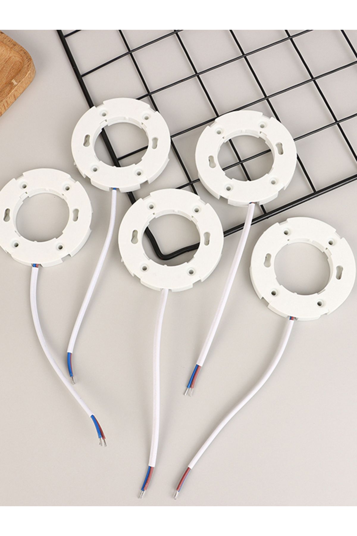 ZLinKJ-5pcs GX53 Base Fitting For GX53 Lamps Fly Leads For LED And CFL GX53 Light Bulb Fitting Ceiling W... 7