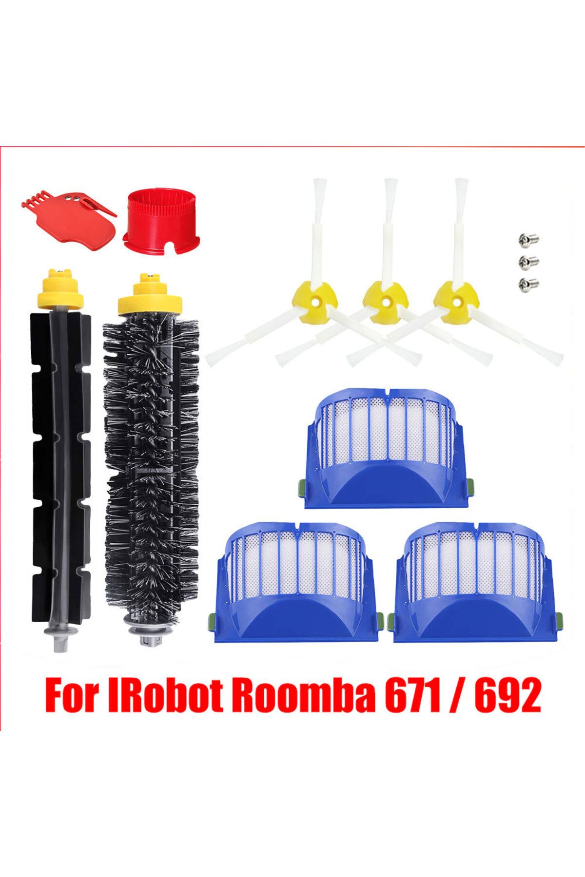 Choice-Set C Replacement Spare Parts For Irobot Roomba 671 / 692 Robot Vacuum Cleaner Accessories Main Roll 1