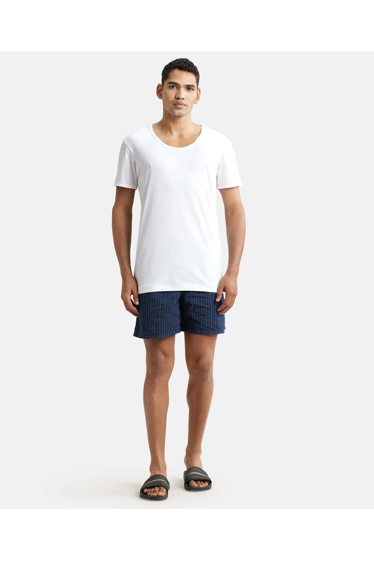 JOCKEY-تي شيرت كلاسيكي عصري مقاس S/S، قطعتين، 8817-02، أبيض 4