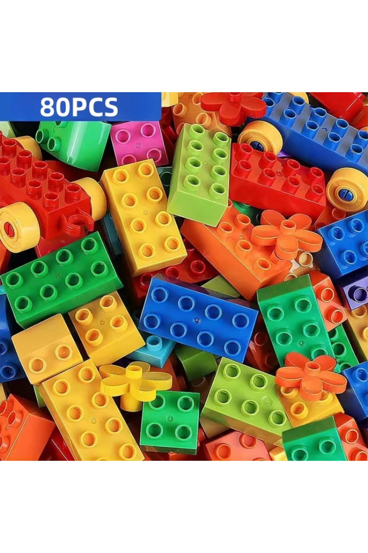 ۸۰ عددی ۸۰ عددی مجموعه بلوک‌های ساختنی خلاقانه رنگارنگ کلاسیک پایه آجری نقره‌ای اسباب‌بازی DIY برای نوزاد Ch
