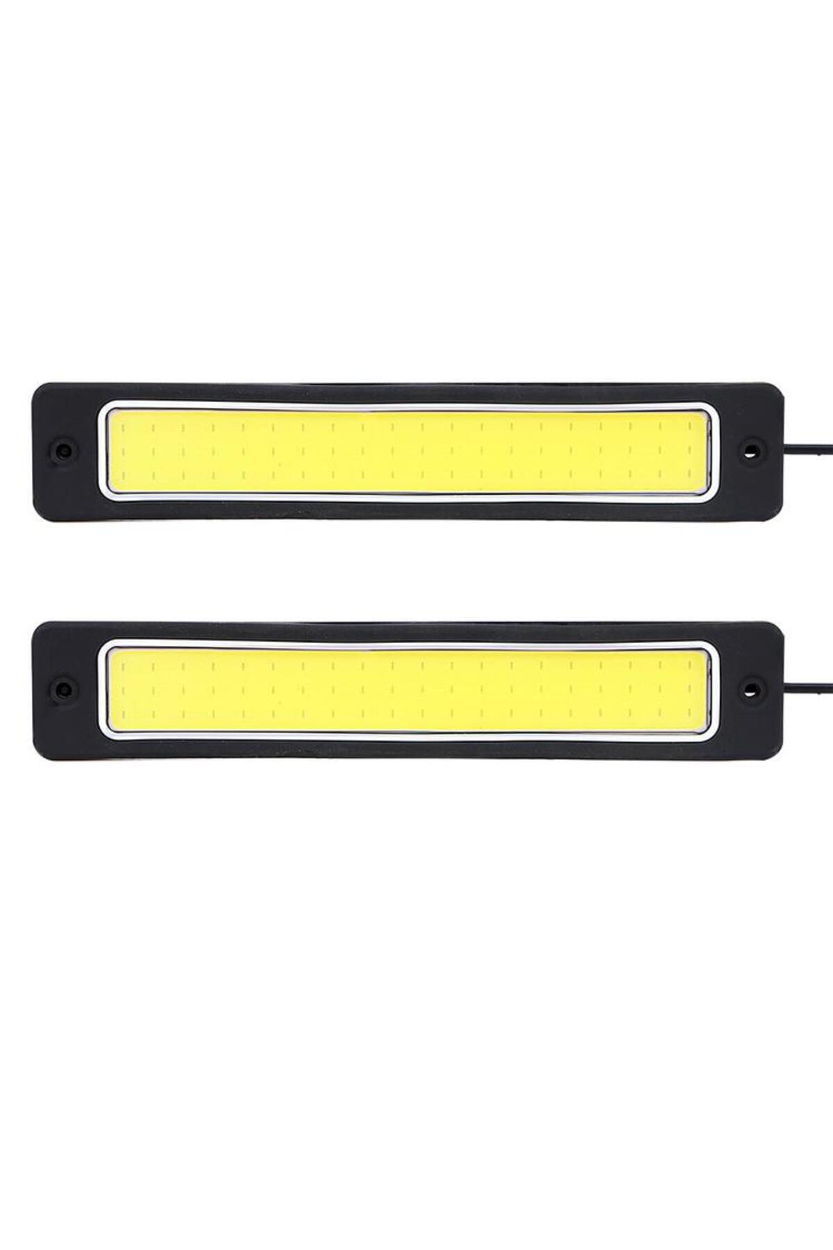 Choice-2 Pieces Cob Super Bright Bendable Fog Lamp 2pcs Flexible Reversing Lamp Led Car Drl Daytime Running 8