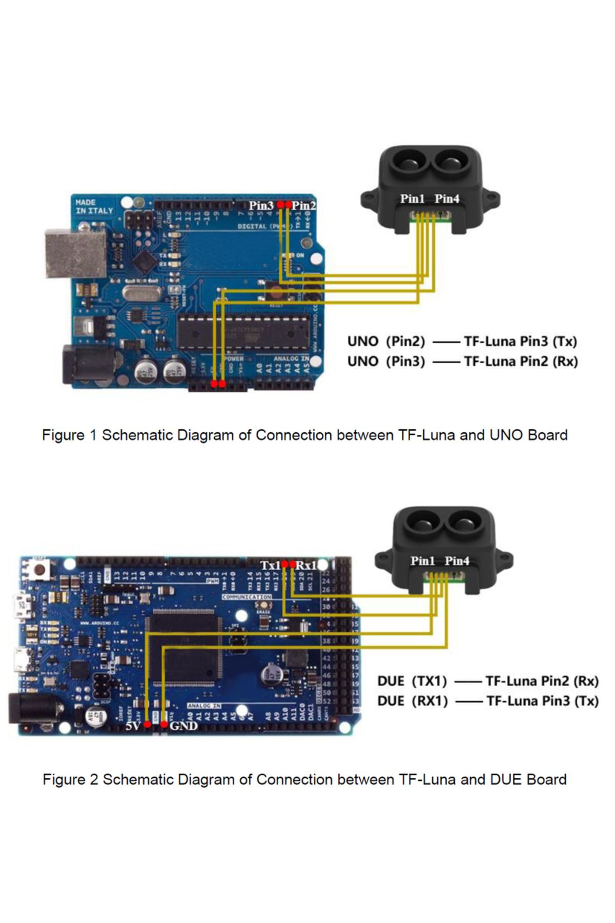 Choice-Benewake TF-Luna LiDAR Range Finder Module 5V UART IIC Interface 8m Single-Point Micro Ranging Se... 6
