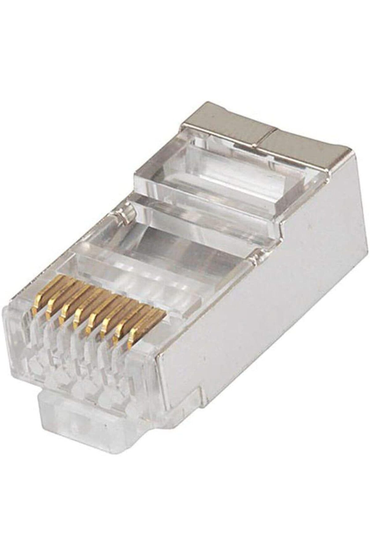 Ninth World-لا شيء 100 قطعة CAT6 100 قطعة/الوحدة درع معدني RJ45 RJ45 8P8C شبكة CAT5 CAT5E CAT6 CAT6A قابس معياري C 4