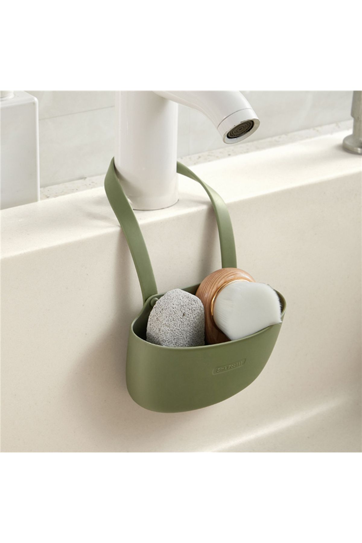 Choice-Kitchen Sink Sponges Holder For Bathroom Soap Dish Drain Water Basket Drying Rack Accessories Sto... 2