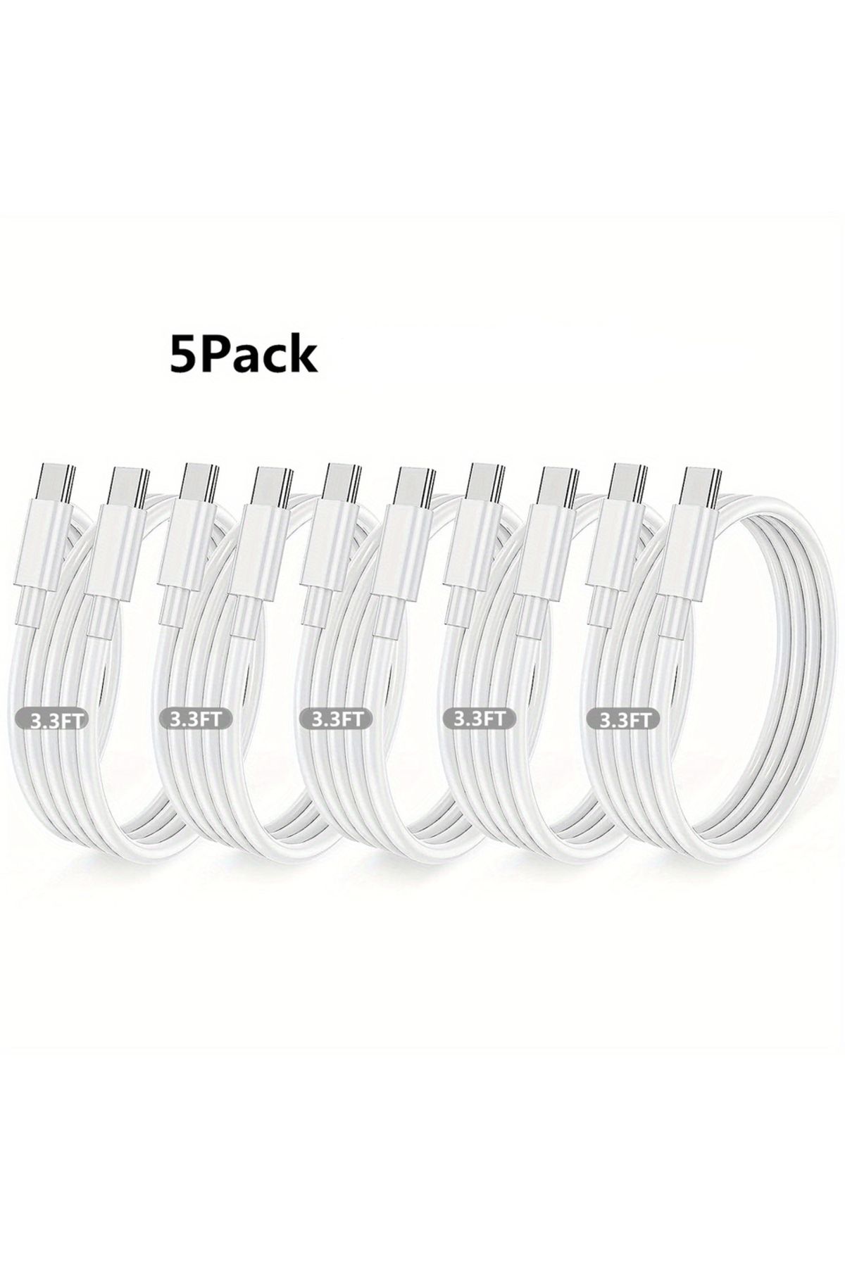 Choice-1m 5pcs C To C Cable 2/3/5pcs 60w Usb C To Usb C Cable 3.3f Type C To Type C Cable,fast Charging Cab 1
