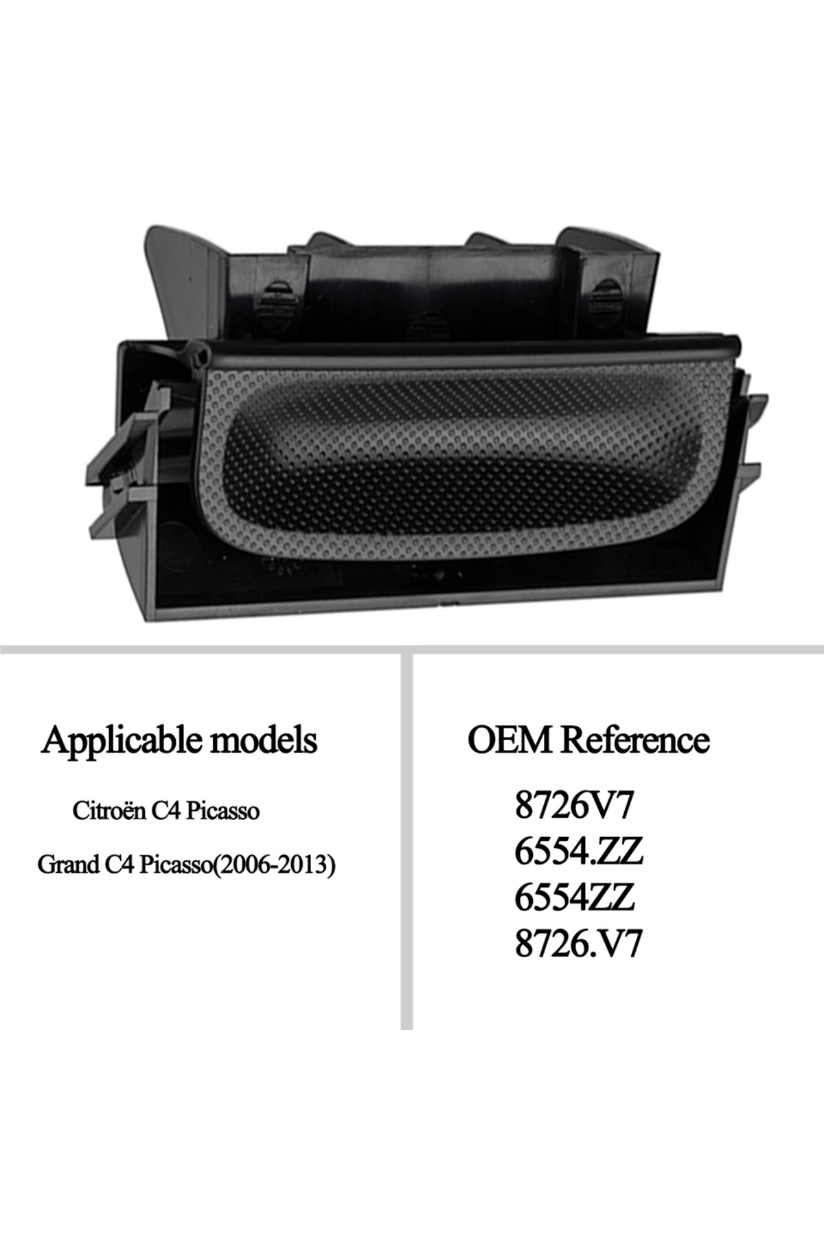 Choice-Tailgate Boot Handle With Micr Switch 8726V7 For C4 Grand Picasso 2006-2013 NEW 2
