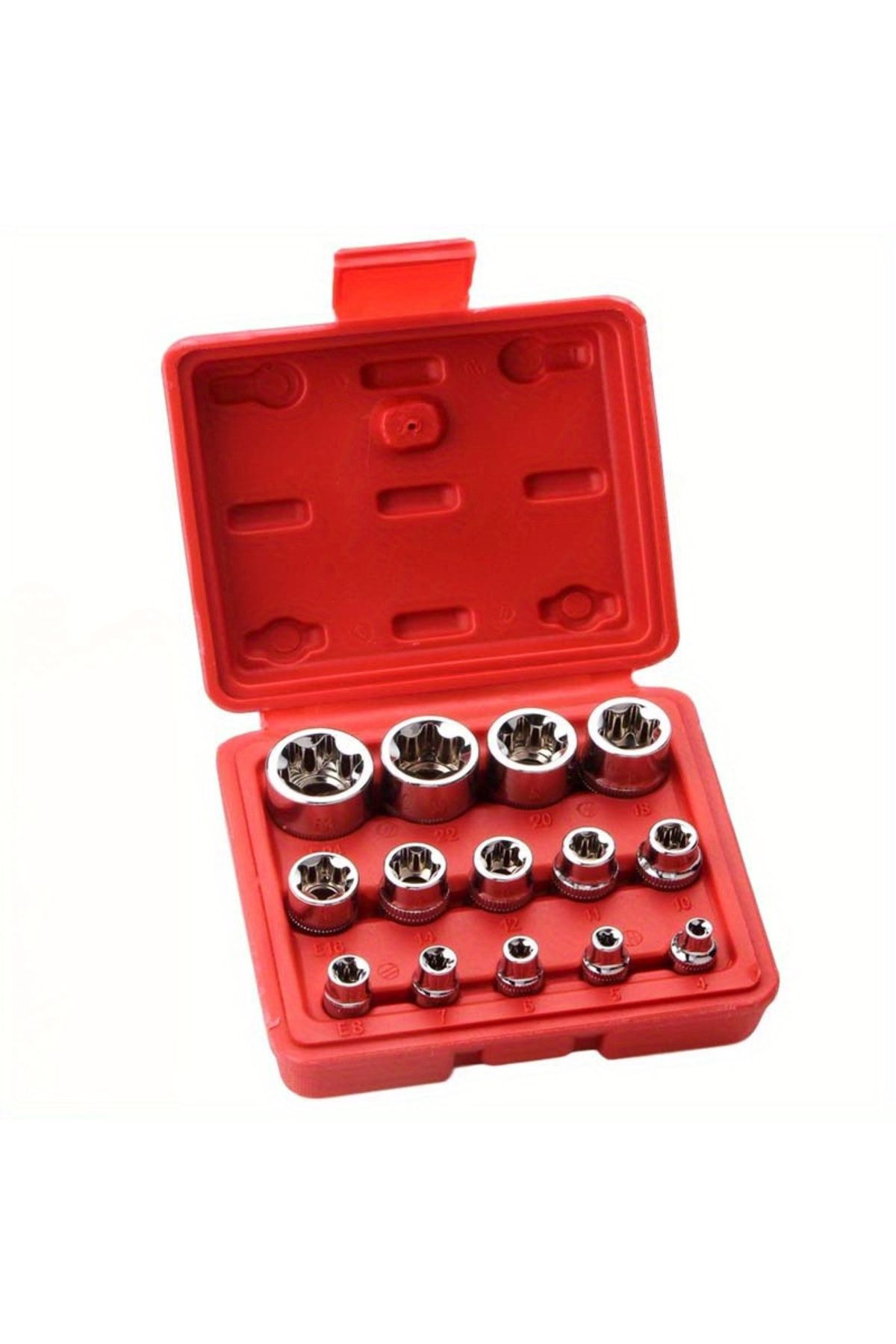 Choice-14pcs/set E-TORX Socket Set - Premium Female Torx Socket Set, Torque1Socket Set, External Torx So... 3