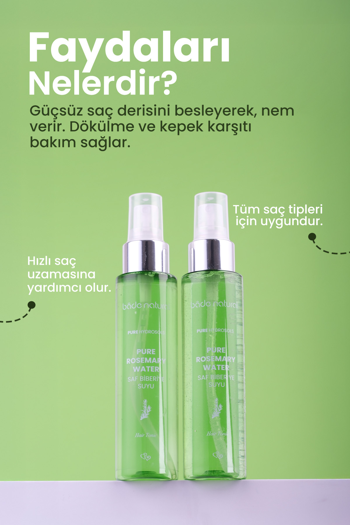 Biberiye Suyu Dökülme Karşıtı Saç Uzamasını Destekleyici Saç Toniği %100 Doğal 100 ml — BN.0392 — تصویر 5 از 6