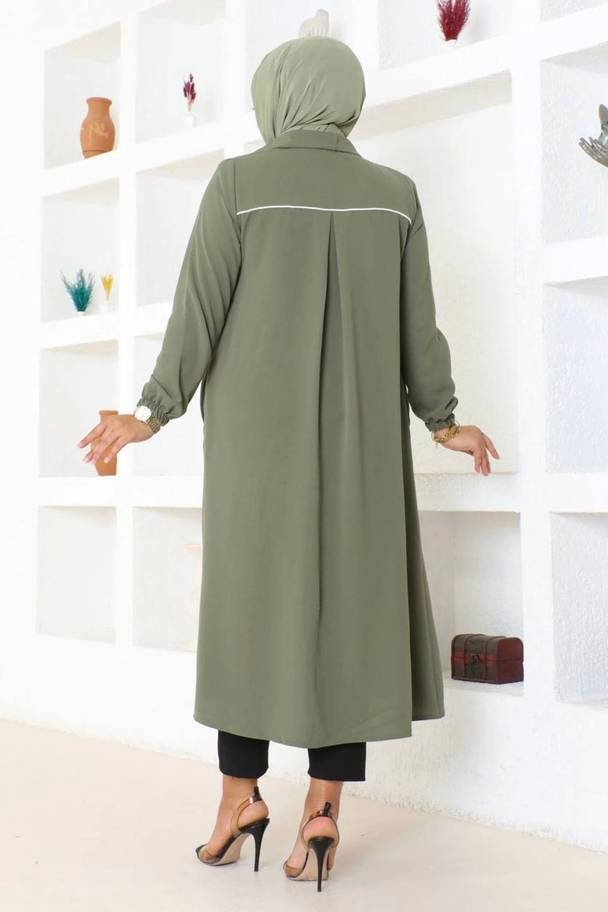 Neva Style-Intermediate Size Cap with Rigging and Piping Detail - Khaki / K0103 3