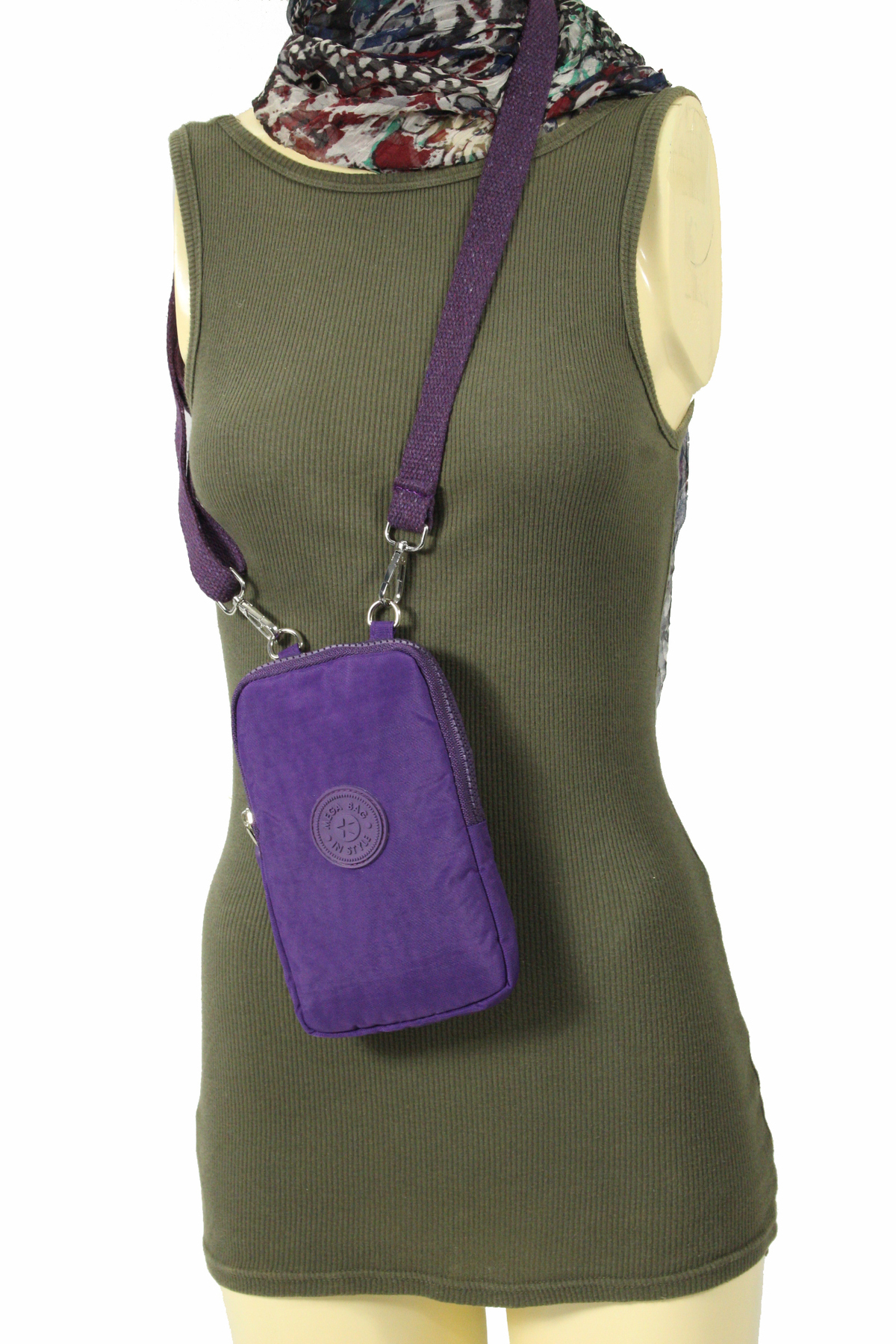 M 226 Mega Bag Krinkıl Kumaş Unisex Küçük Omuz Çantası, Telefonluk