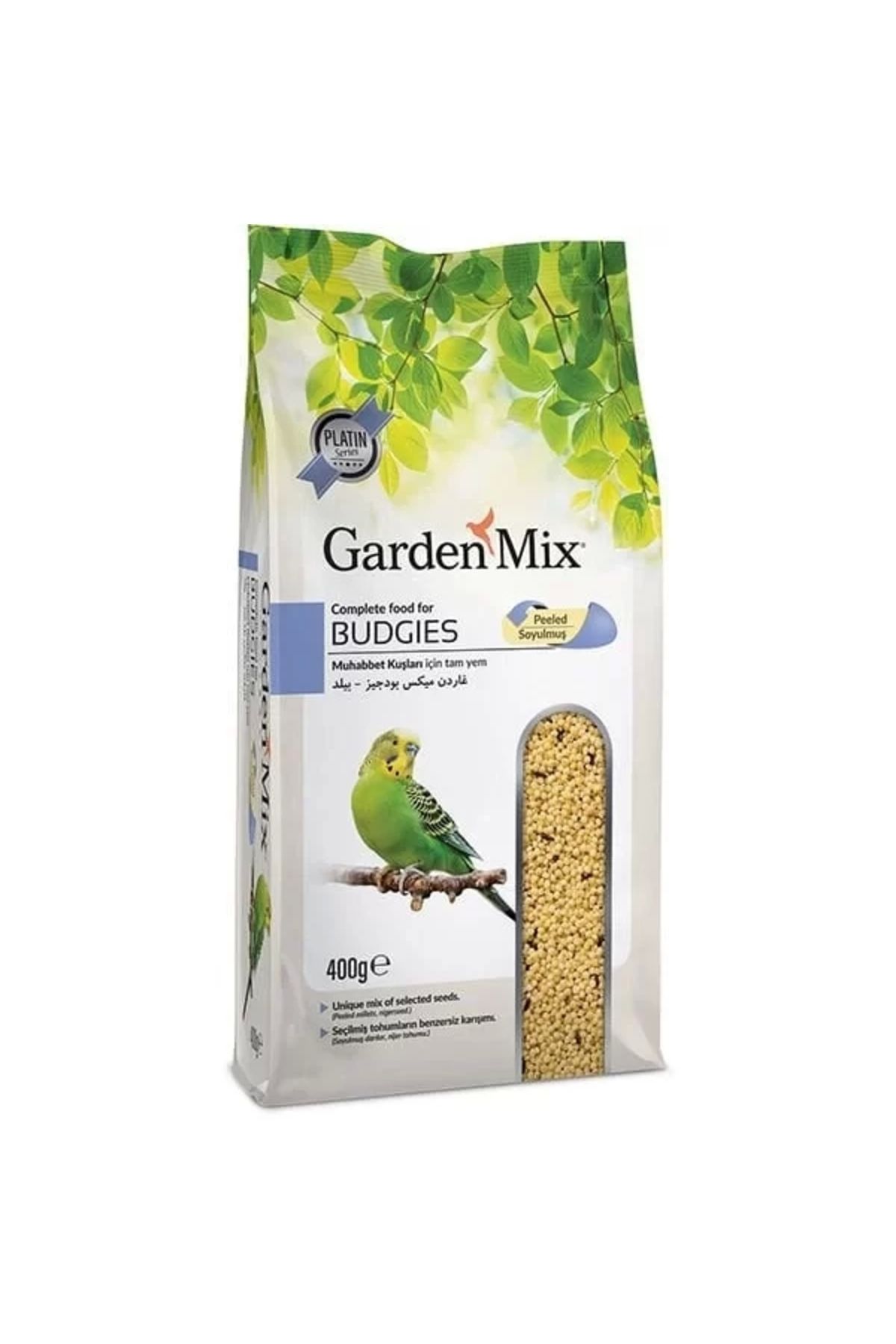 Genel Markalar Garden Mix Kabuğu Soyulmuş Muhabbet Kuşu Yemi 400 Gr