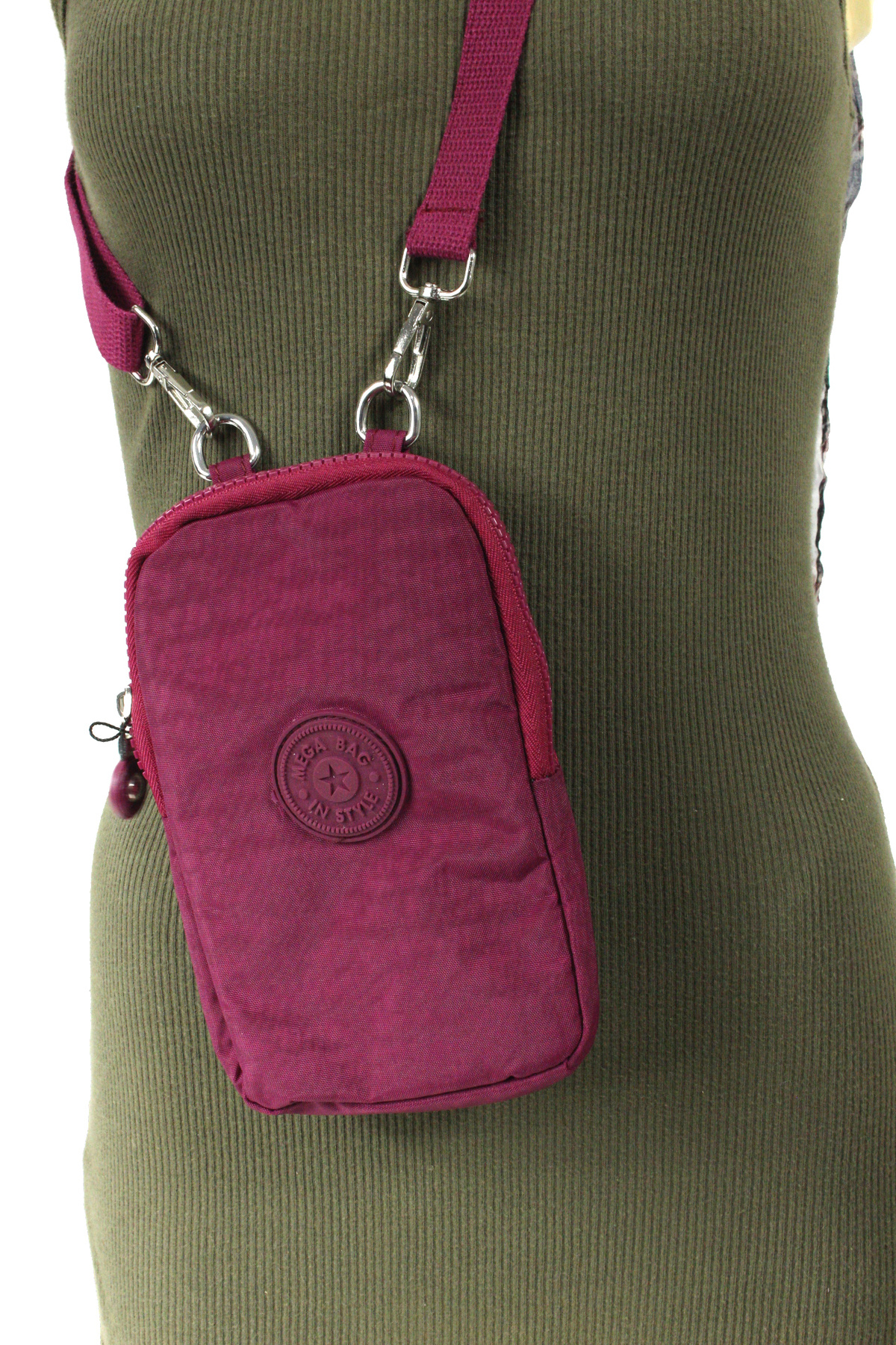 M 226 Mega Bag Krinkıl Kumaş Unisex Küçük Omuz Çantası, Telefonluk