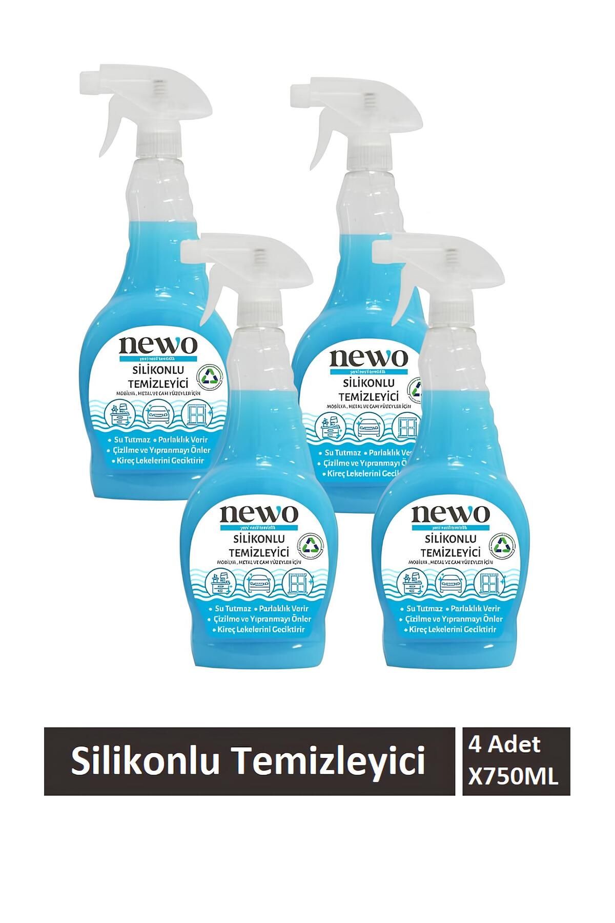 Newo Silikonlu Mobilya Metal Ve Cam Temizleyici 4 adet x 750ml