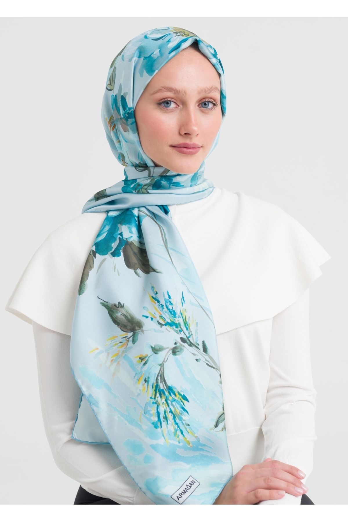 Armağan-7243 Model Orj Silk Twill Shawl 1