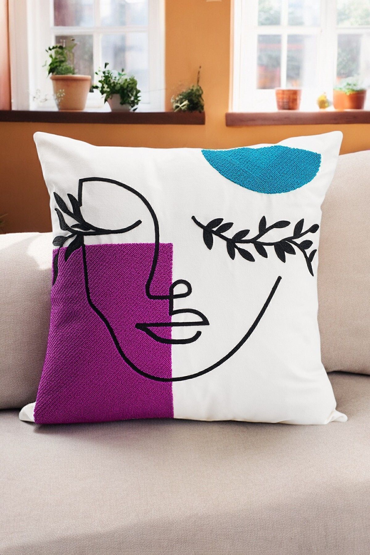 Bohemian 45x45 Custom Design Punch Punch Strained Pattern Decorative Pillowcase Modern