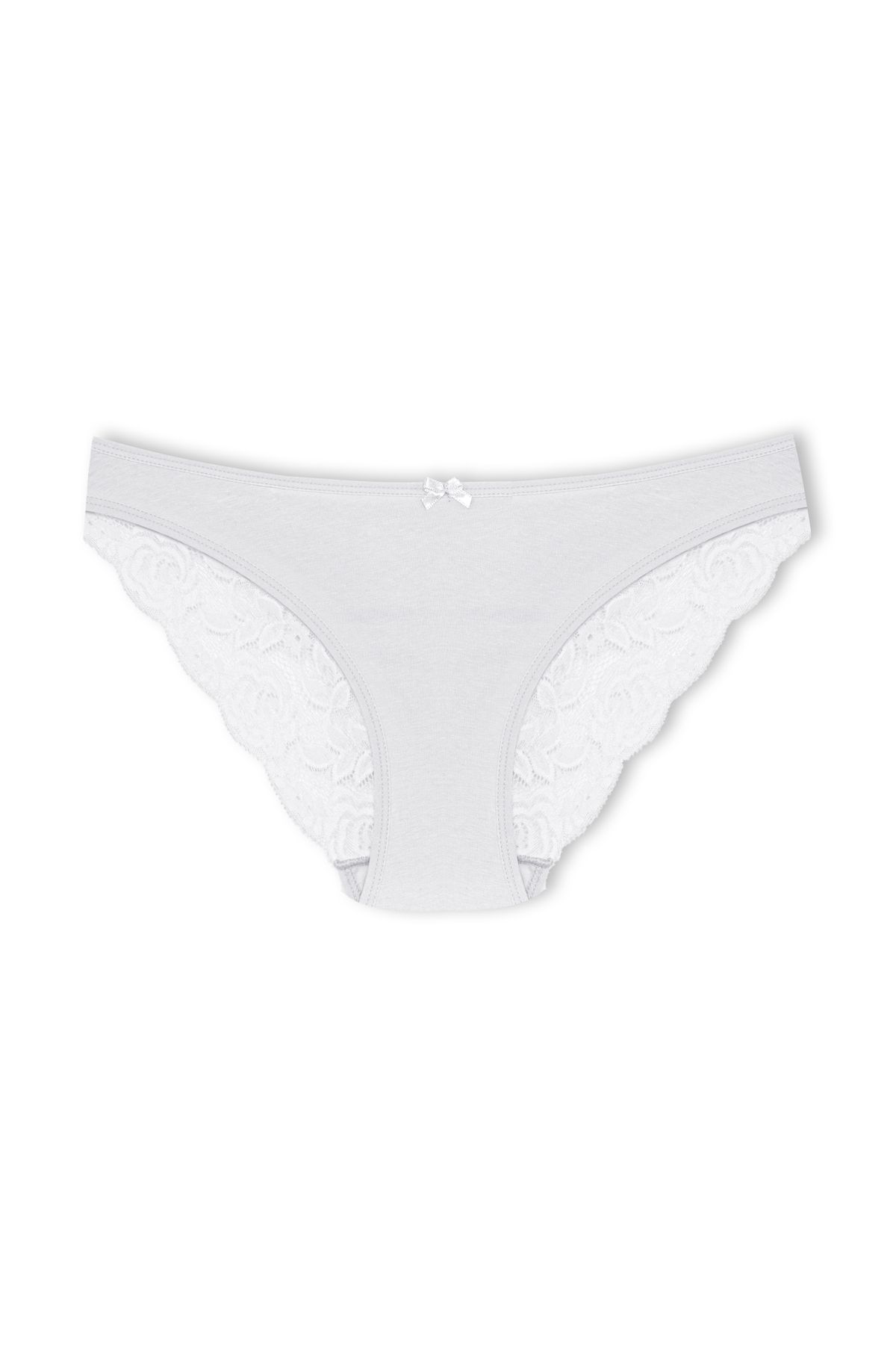 HNX-8 Pcs Cotton Back Hem Lace Slip Women Panties 8