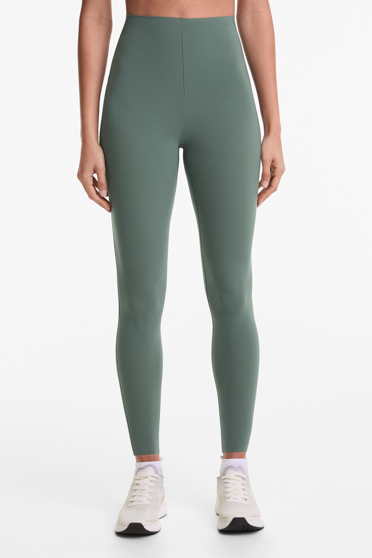 Oysho-Compressive core control ankle-length leggings 1