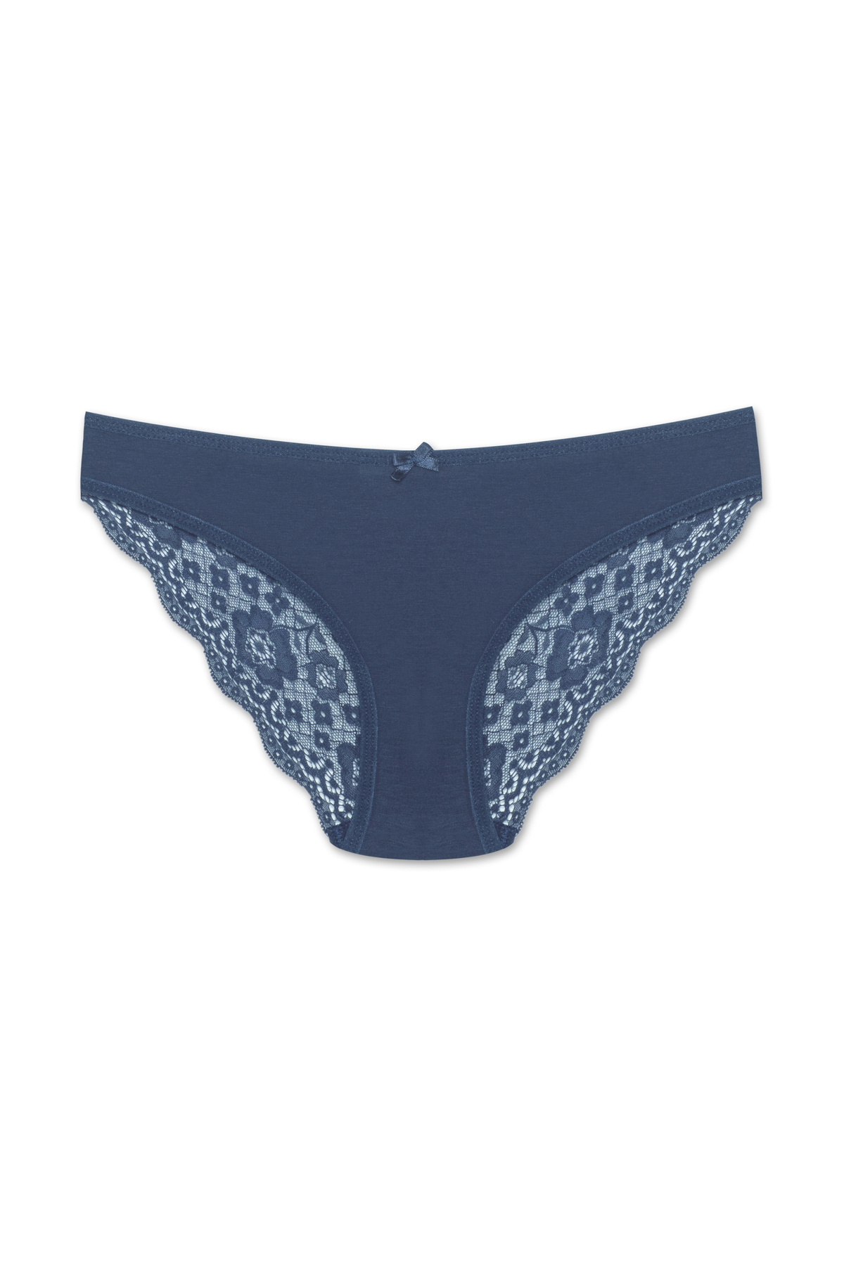 HNX-8 Pcs Cotton Back Hem Lace Slip Women Panties 4