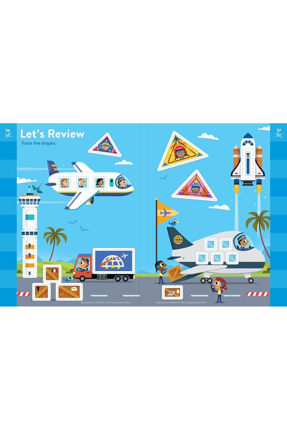 Workman Publishing-Brain Quest - Reading and Writing Effect: Pen Control, Shaped and Sewn Design 7