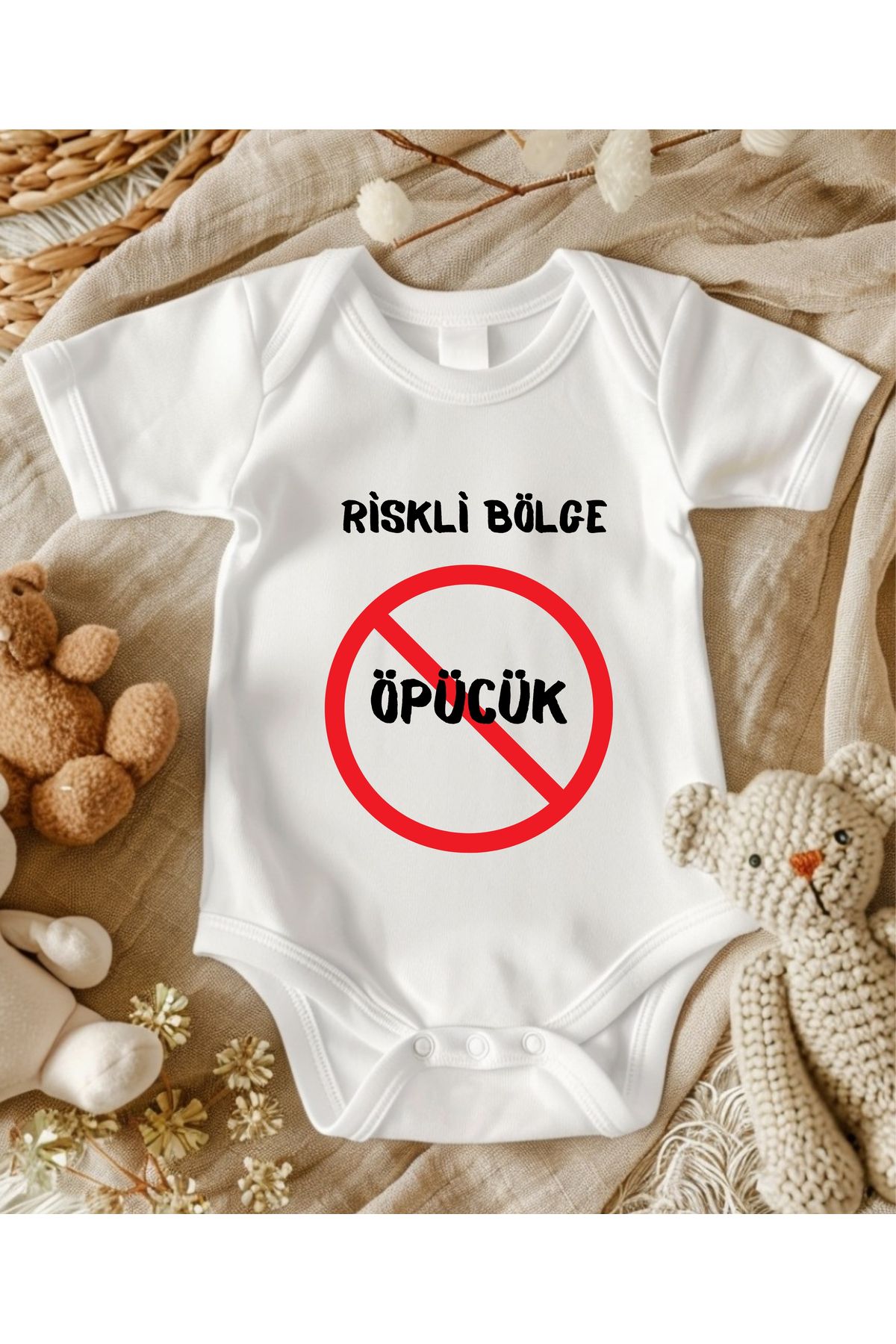 lupi yazılı zıbın hediye yenidoğan anne baba hala yenge amca dayıya