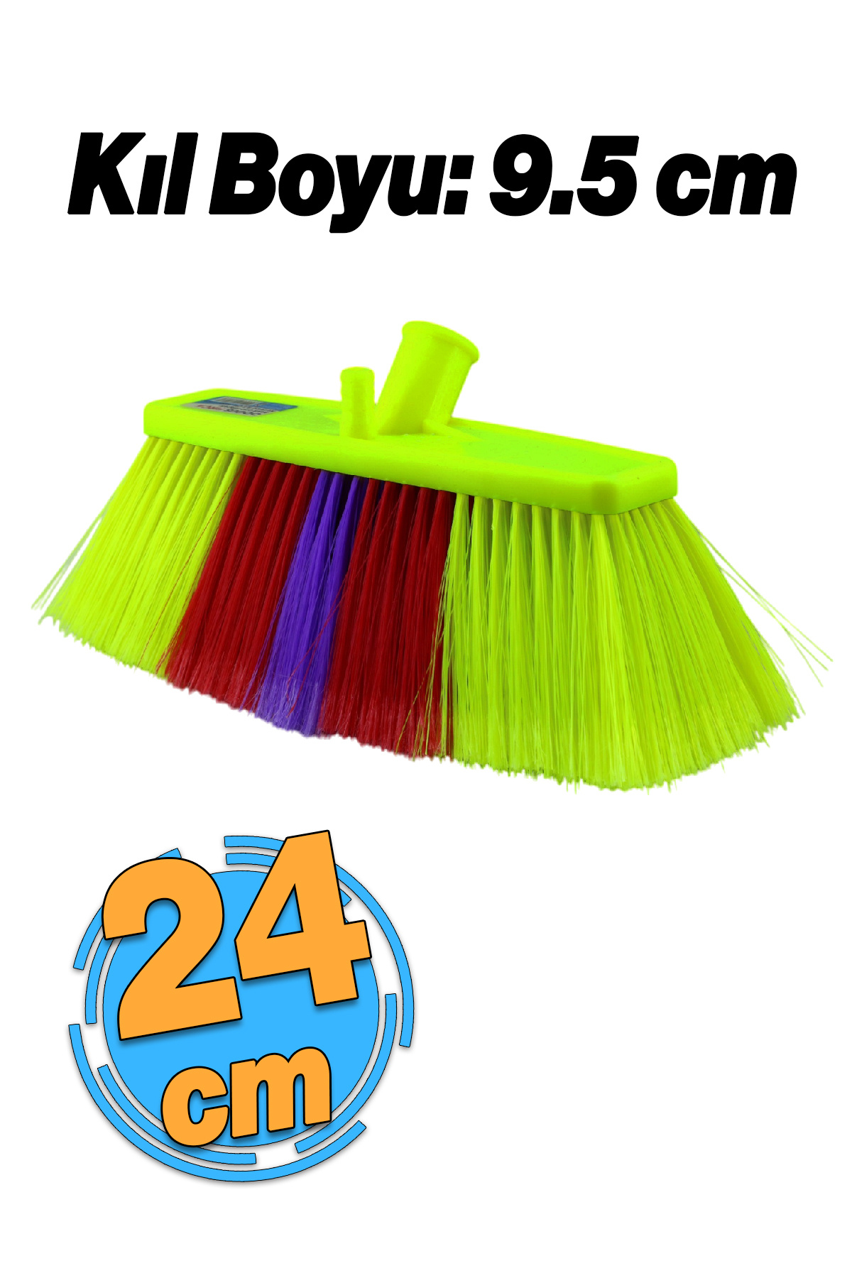 Badem10 Araba Araç Oto Otomobil Banyo Ev Yıkama Köpükleme Temizleme Fırçası Yumuşak 9.5 cm Uçlu Fırça 24 cm