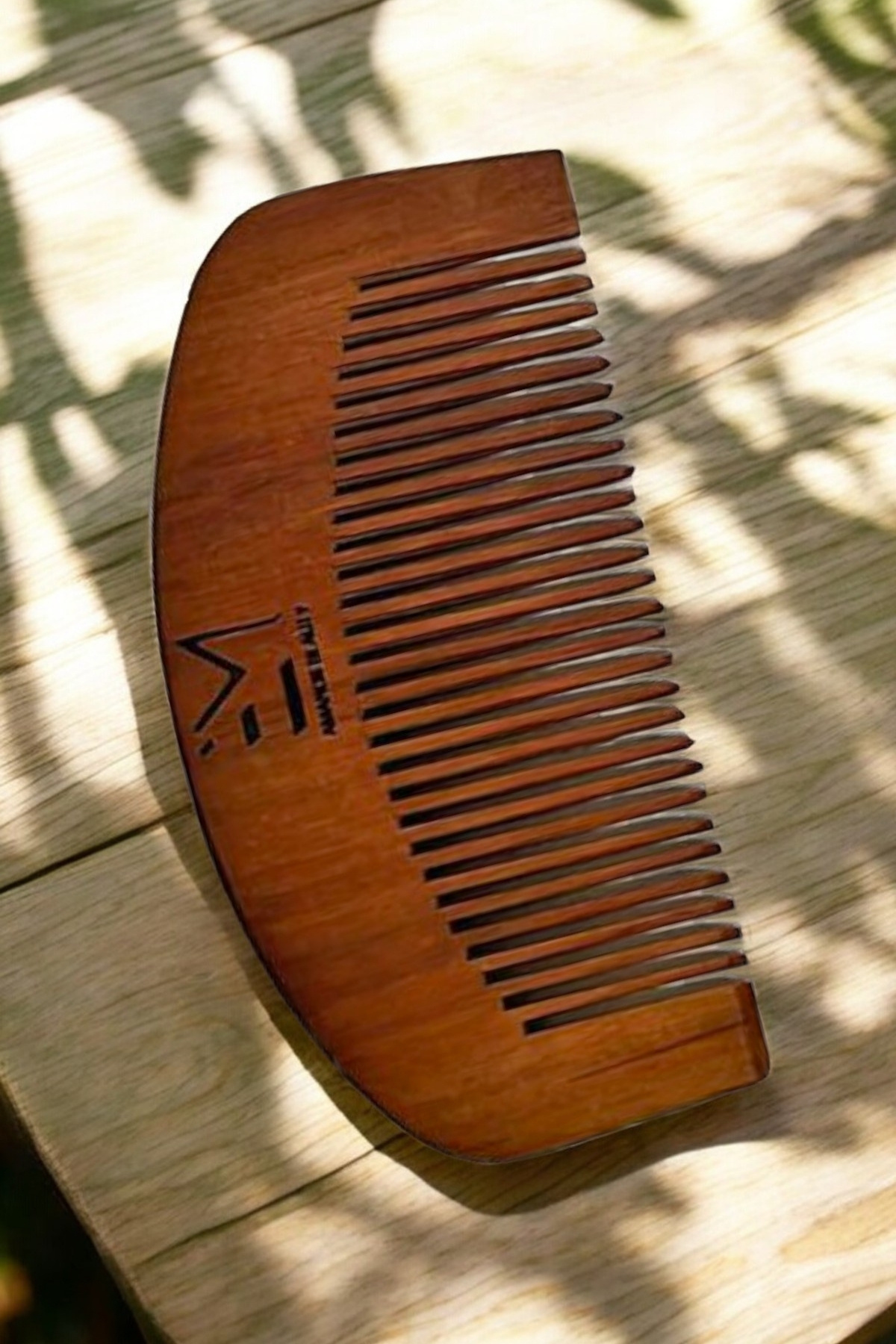 EM AMANOS BEAUTY-Natural Raw Wooden Baby Comb Prevent Irritation, Delicate Care Special Production 5