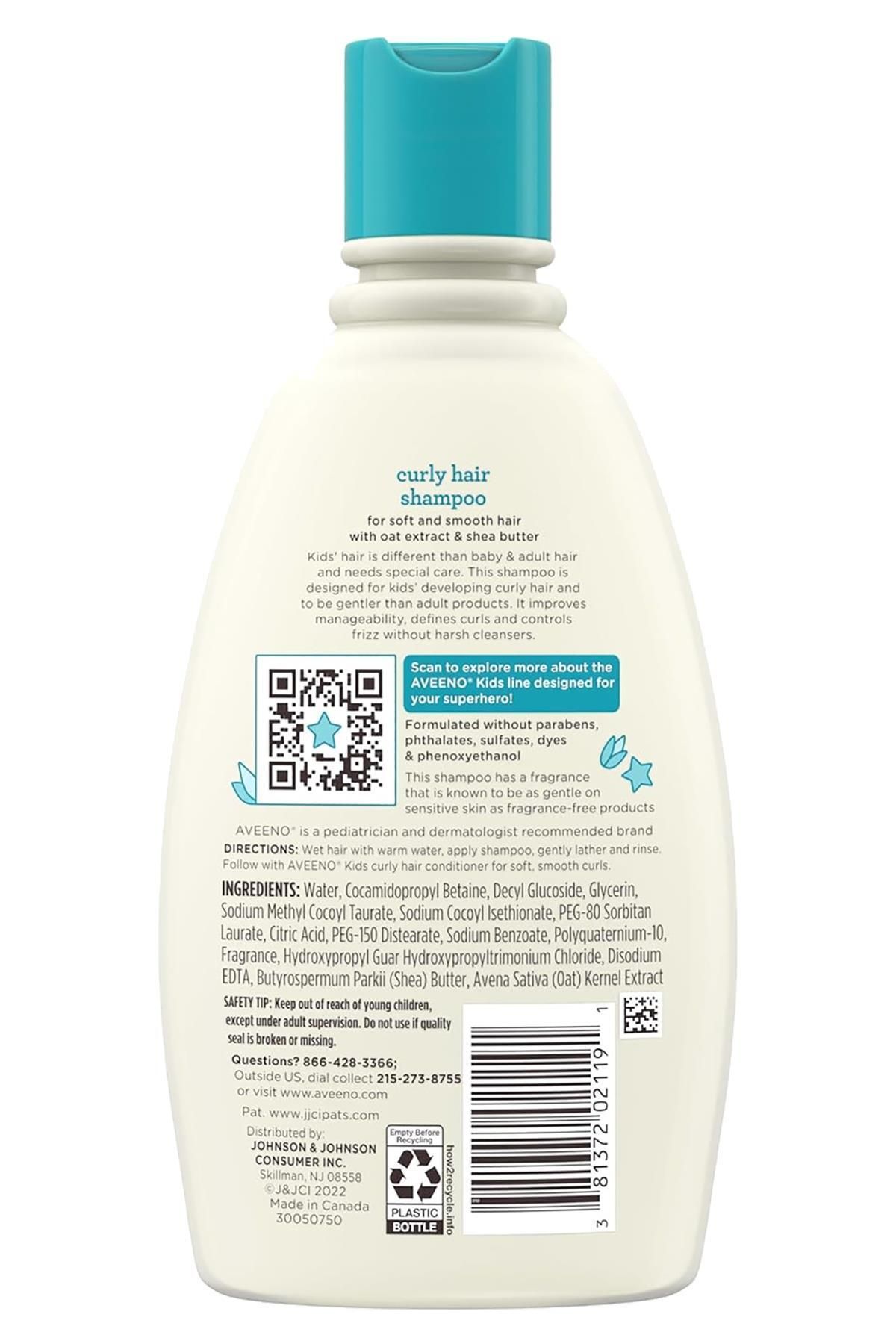 AVEENO-Kids Shampoo for Children with Curly and Wavy Hair 354ml 2