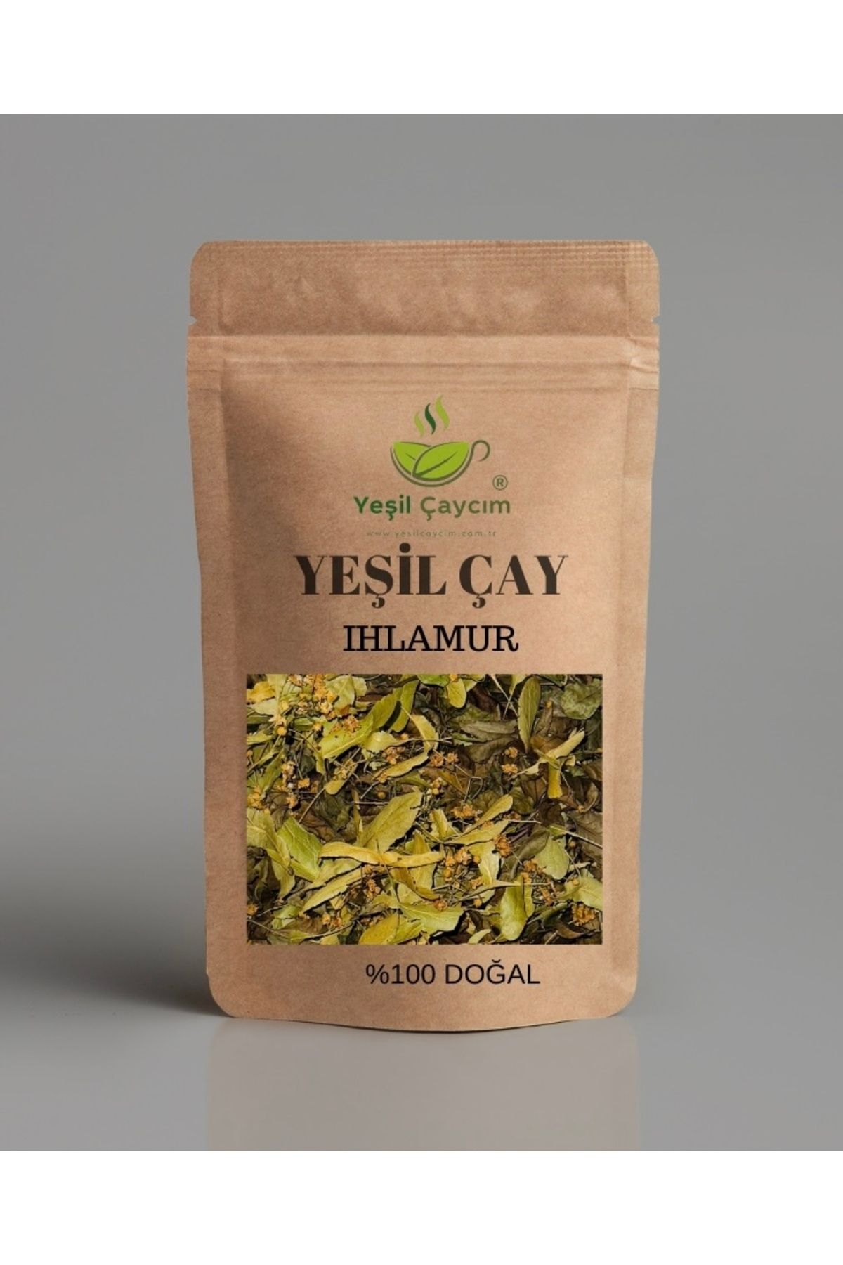 yeşil çaycım Ihlamur Yaprak Rize Yeşil Çay Harmanı %100Doğal El yapımı 100 Gr