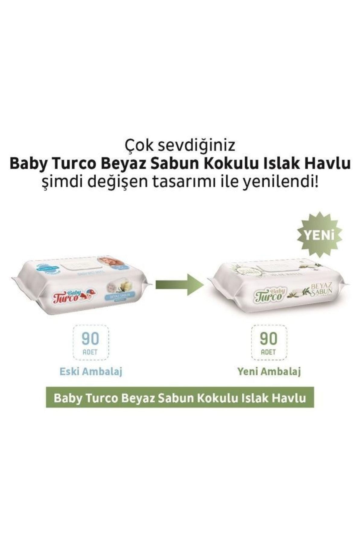 Baby Turco Turco Baby Islak Havlu 90'lı Beyaz Sabun x12 Adet fotoğrafı 5 (önizleme)