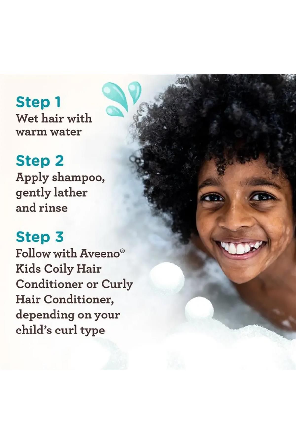 AVEENO-Kids Shampoo for Children with Curly and Wavy Hair 354ml 4